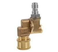Abaodam 1/4 Adaptateur 12mm Pression Buse Haute de Nettoyeur | Cuivre, Interface Rapide 11, 8 à 12mm, Angle de Pulvérisation Variable, pour Lavage de Voitures