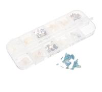 Abaodam 1 Boîte Coques à Ongles 3d, Nail Art Coquillages, 12 Compartiments par Boîte, Plastique et Résine, Décoration D’ongles, Usage Professionnel Domicile, pour Filles et Mamans