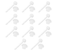 Abaodam 1 boîte Kit Boucles Oreilles Résine Transparente avec Bouchons Silicone pour Oreilles Sensibles Tiges Invisibles Confortables pour Usage Quotidien et Événements