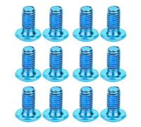 Abaodam 1 Boîte Vis de Frein Disque Vélo en Acier Titane M5x10 MM Bleu | Rotor et Disque, Montage Facile, Forte Résistance, Anticorrosion, Bmx et Vélos Électriques