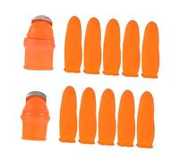 Abaodam 1 Ensemble Cueilleur de légumes Coupe-Doigt Coupe-Pouce de Jardin cueilleur de Fruits au Pouce Couteau à cueillir Coupe-Fruits à Doigts Coupe-Pouce Jardinage Gel de silice Orange
