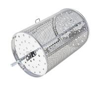 Abaodam 1 Ensemble Ensemble De Cage De Cuisson Rotatif Panier De Gril Pâtisserie Grillades Corbeille Roulement Plat à Rôtir avec Couvercle Rôtissoire pour Acier Inoxydable