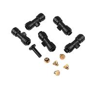 Abaodam 1 Ensemble Kit de Pulvérisateurs Laiton pour Jardin de Connecteurs pour Refroidissement Extérieur Accessoires de Brumisation pour Arrosage Plantes Jardinage