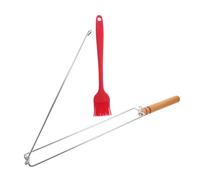 Abaodam 1 Ensemble Poulet Acier Inoxydable Support pour BBQ Outil de Grillade Multifonctionnel pour Camping Barbecue Poulet