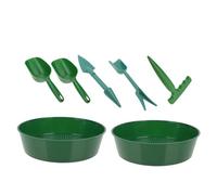 Abaodam 1 Ensemble Tamis à Sol Outils de Jardinage Complet avec Sifters Shovels Transplantoir et Perforateur pour Création de Bonsai et Préparation