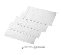 Abaodam 1 Ensemble Toise Murale Autocollante Acrylique pour Garçon Fille Décoration Miroir Pratique pour Mesurer la Autocollant Mural Élégant pour Maison Chambre Denfants