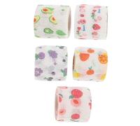 Abaodam 1 Jeu Bandage Auto-adhésif Doux Protège-doigts Bande Auto Bandages Pour Blessures Bandages Pour Les Doigts Tubulaires Bande Pour La Peau Tissu Non Tissé 5 Rouleaux
