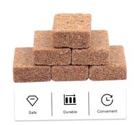 Abaodam 1 Jeu Bloc Brûlant Blocs D'allumage Blocs Support De Combustion Bloc Support De Combustion Bloc De Combustion Extérieur Fibre De Bois Allume-feu Brun 50 Pièces
