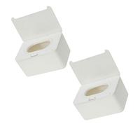 Abaodam 1 Jeu Boîte De Mouchoirs Humides Distributeur De Lingettes Pour Salle De Bain Essuyer Le Cas Porte-lingette Porte Lingettes Étui À Lingettes Pour Bébé Plastique Blanche 2 Pièces
