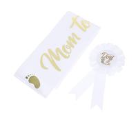 Abaodam 1 Jeu Insigne De Sangle De Fête Maman Sera Une Ceinture Épingles Dinsigne De Baby Shower Ceinture De De Bébé Ceinture De Grossesse Vêtements Se Réconcilier Satin Mère