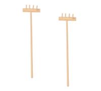 Abaodam 1 Jeu Mini Râteau De Jardin Zen Outils De Décoration De Table pour Mini Jardinage Accessoires Pratiques pour Créer Motifs 2 Pièces