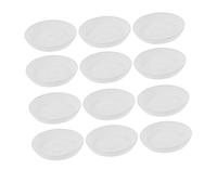 Abaodam 1 Jeu Plateaux De Fleurs Ronds pour Pots De Plantes Assiettes Universelles pour Bonsai Conviennent pour Intérieur Extérieur Résistants Aux Chocs À Aging 12 Pièces