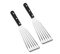 Abaodam 1 Jeu Spatule À Poisson Acier Inoxydable De Ustensile De Cuisine Multifonctionnel pour Steak Friture Design Ergonomique pour Cuisine Restaurant 2 Pièces