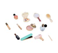 Abaodam 1 lot de maquillage Little Princesses pour jeux de rôle, cosmétiques en bois pour les mains, encourage la sensibilité des couleurs et le jeu imaginatif