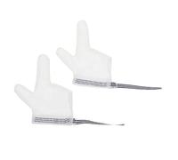 Abaodam 1 Paire Anti-manger Suceurs De Pouce Protège-pouce Suceur Blancs Pour Bébé Protège-pouce Pour Bébé Nylon Ronger Les Ongles Apaisante Blanche Tout-