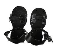 Abaodam 1 Paire Chaussures Aérateurs de Gazon avec Pointes Réglables Outil de Jardinage pour Aération Sol Amélioration Pelouse Sangles Ajustables Noir