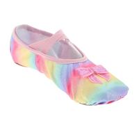 Abaodam 1 Paire Chaussures de Danse pour Filles avec Semelle Souple Ballerines pour Ballet et Yoga Design Pratique et Confortable Couleur Arc Ciel