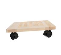 Abaodam 1 Pièce Base De Pot à Bois Massif Épaissi Bac Carré Creux Amovible Plateau De Pot De Fleurs Mobile Plante Carrée Carré De Soucoupe Végétale Plateau De Casserole Petit en Bois