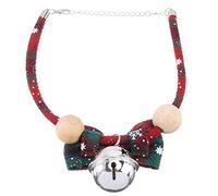 Abaodam 1 pièce Collier de Noël pour Animaux avec Nœud et Clochette Accessoire Créatif pour Chien et Chat pour Photos Activités Extérieur