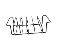 Abaodam 1 Pièce Panier Barbecue Support De Barbecue Extérieur Inoxydable Charbon Grille De Gril Grille De Cuisson Côte Panier Grill Grillades De Bifteck Supports Étagère Noir Fer Forgé