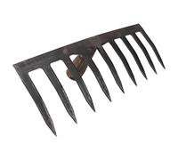 Abaodam 1 Pièce Râteau de Jardin Agricole Outil Polyvalent pour Labourer Désherber et Aérer Sol Foncé pour Jardinage