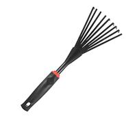 Abaodam 1 Pièce Râteau d'herbe en Acier Inoxydable Outil de pelouse aérateur Jardinage râteau en Fil d'acier râteau à Main de Jardin râteau en Acier râteau à Gazon pour Feuilles et Herbe