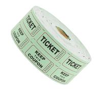 Abaodam 1 rouleau de tickets de tombola vert pour événements de collecte de fonds - Design accrocheur pour une participation accrue - Artisanat fiable et amusant