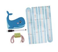 Abaodam 1 Set Autocollant de Mesure de Hauteur 3d pour Chambre D'garçon et Filles en Eva Résistant à L'arrachage Motif D'animaux Muraux Amovibles
