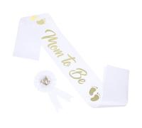 Abaodam 1 Set Insigne De Sangle De Fête Trousse Jouets Stand Goupille Badge Ceinture Décoration D'insigne De Shower Papa Une Épinglette Pour Une Shower Papa à Épingler Satin