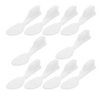 Abaodam 10 Brosses à Dents Mini en Plastique Blanc avec Poils Souples, Poignée Courte, Conçues pour Centres de Réhabilitation et Prisons, Prévention du Suicide