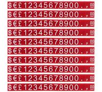 Abaodam 10 Ensembles Cubes de Prix en Plastique pour Bijoux, Affichage | Réglage Rapide du Tarif, Lecture Facile, Usage Commercial, pour Distributeurs Automatiques et Vitrines