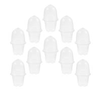 Abaodam 10 Ensembles Pots Transparents 4 Pouces Pet avec Couvercle