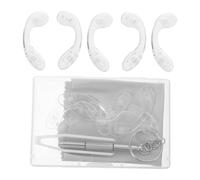 Abaodam 10 Jeux Coussinets de Nez Antidérapants pour Lunettes Forme de U Silicone et Confortables Kit de Réparation Pratique pour Usage Quotidien