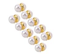 Abaodam 10 Paires de Poids de Voile Magnétiques en Perles - Attachement Sécurisé pour Robe de Mariée et Voile - Accessoires Élégants pour Cérémonies Extérieures