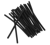 Abaodam 10 Paires Embouts Lunettes Silicone Antidérapants Noirs | Accessoire pour Lunettes, Forme Ronde à Trou, Confort D’ajustement, Lot de Dix Paires