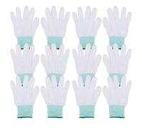 Abaodam 10 Paires Moufles Fins en Nylon PU Antidérapants | Maintien Dextérité, Mains Propres, Usage en Atelier et Entretien, pour Outils et Pièces Auto