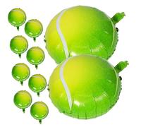 Abaodam 10 Pièces Ballons de Tennis Jaunes Décorations de Fête de Ballons Folie pour Événements Thématiques