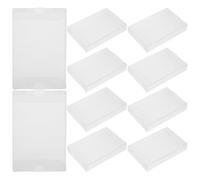 Abaodam 10 Pièces Boîte de Rangement Transparent en PVC pour Cassettes | Empilable et Compacte, Finition Claire, pour Collectionneurs et Mixtapes, à Maison Déplacement