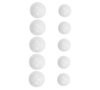 Abaodam 10 Pièces Boules de Roulette Acrylique Blanc pour Jeu de Table Accessoires de Soirée Jeu de Société Fournitures de Roue Russe