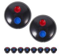 Abaodam 10 Pièces Boutons de Réglage Chaud et Froid pour Robinet, | Installation Simple, Usage Résistant à L’usure, Trous D’index, la Cuisine Domestique, Profil Discret