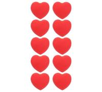 Abaodam 10 Pièces Broches Coeur Rouge Saint-valentin Pins Métalliques Forme de Coeur Amour Accessoires pour Vêtements Pulls Costumes et Décorations de Fête