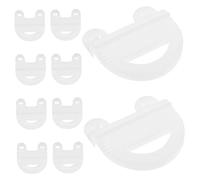 Abaodam 10 Pièces Clips pour Cage à Fils Plastique Boucles de Serrage Sécurisées pour Accessoires de Cage à Hamsters et Petits Animaux Fixation Ajustable et Compatible Standard