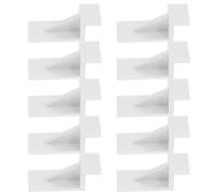 Abaodam 10 Pièces Clips pour Étagères de Réfrigérateur, Clips D'étagère en Plastique Blanc, Fixation de Clayette de Congélateur, Installation Rapide
