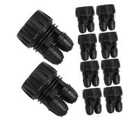Abaodam 10 pièces Connecteurs Irrigation Goutte à Goutte Filetage Intérieur vers Double Adaptateur Tuyau Arrosage Robuste pour Robinet Jardin Compatible Systèmes
