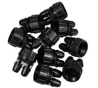 Abaodam 10 pièces Connecteurs Plastique pour Irrigation Goutte à Goutte Adaptateur Femelle à Double Tuyau Étanche pour Système Arrosage Automatique Jardin