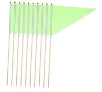 Abaodam 10 pièces Drapeaux de Marquage de Jardin avec Piquets Solides Drapeaux de Pelouse Colorés pour Marquage Arrosage et Chantier Résistants et Faciles à Installer