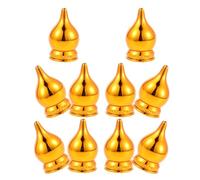 Abaodam 10 Pièces Flag Pole Finials Ball Topper Gilded Decorative Replacement Pennants Accessories for Flagpoles and Ceremonial Displays