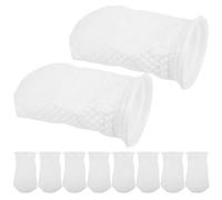 Abaodam 10 Pièces Honeycomb Aquarium Filter Socks Fine Mesh Bags for Freshwater and Saltwater Tanks Corrosion-Resistant Debris Filter Accessory with Enhanced Water Flow