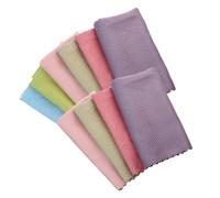 Abaodam 10 pièces Lot de Chiffons de Cuisine Microfibre Motif Écailles de Poisson Lavettes Carrées Épaisses et Absorbantes Multi-Usage pour Vaisselle Verres et Surfaces Couleur Aléatoire