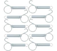 Abaodam 10 pièces Lot de Crochets à Ressort INOX pour Fixation Porte Cage Petits Animaux Résistants et Pratiques pour Lapin Pigeon Chinchilla Volaille